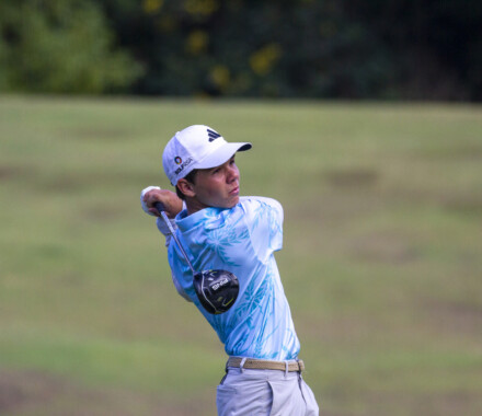 Gabriel Le Court de Billot a fait le déplacement de l'Ile Maurice. La vitesse des greens lui a posé problème !